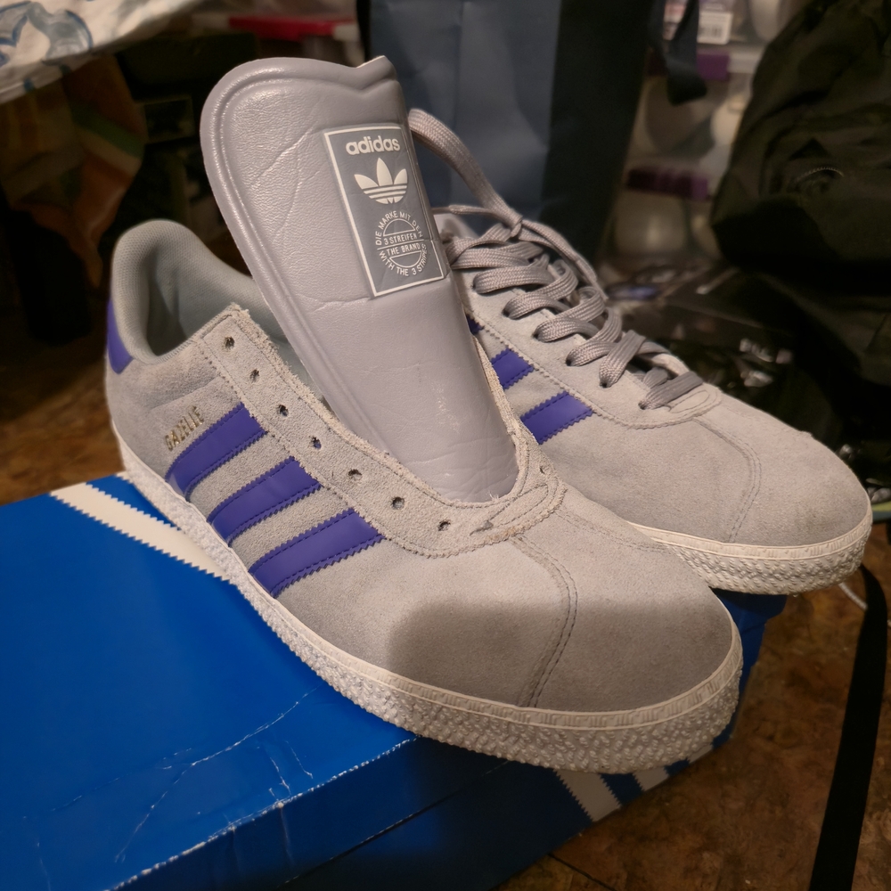 adidas Gray and Purple Men's Shoes